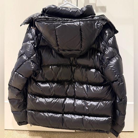 Moncler Shiny Black Puffer Jacket - Picture 2 of 5